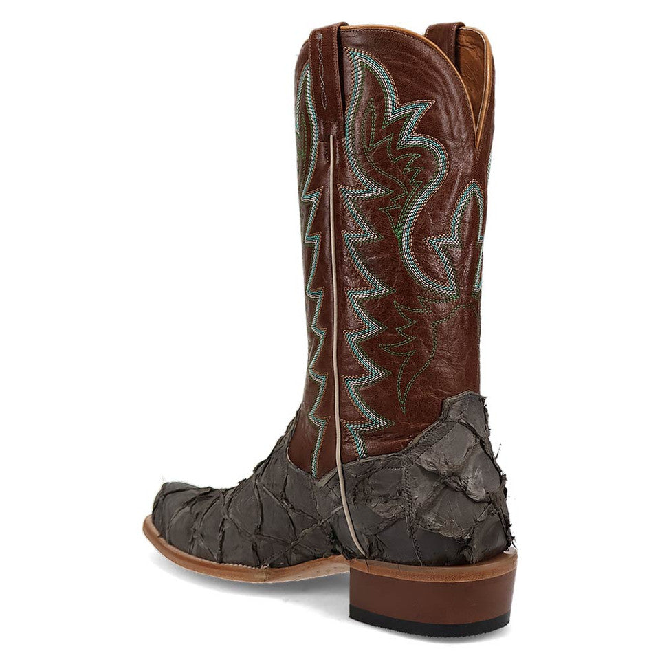 Dan Post Men's Riggs Pirarucu Skin Cutter Style Toe 13" Boots - 8D