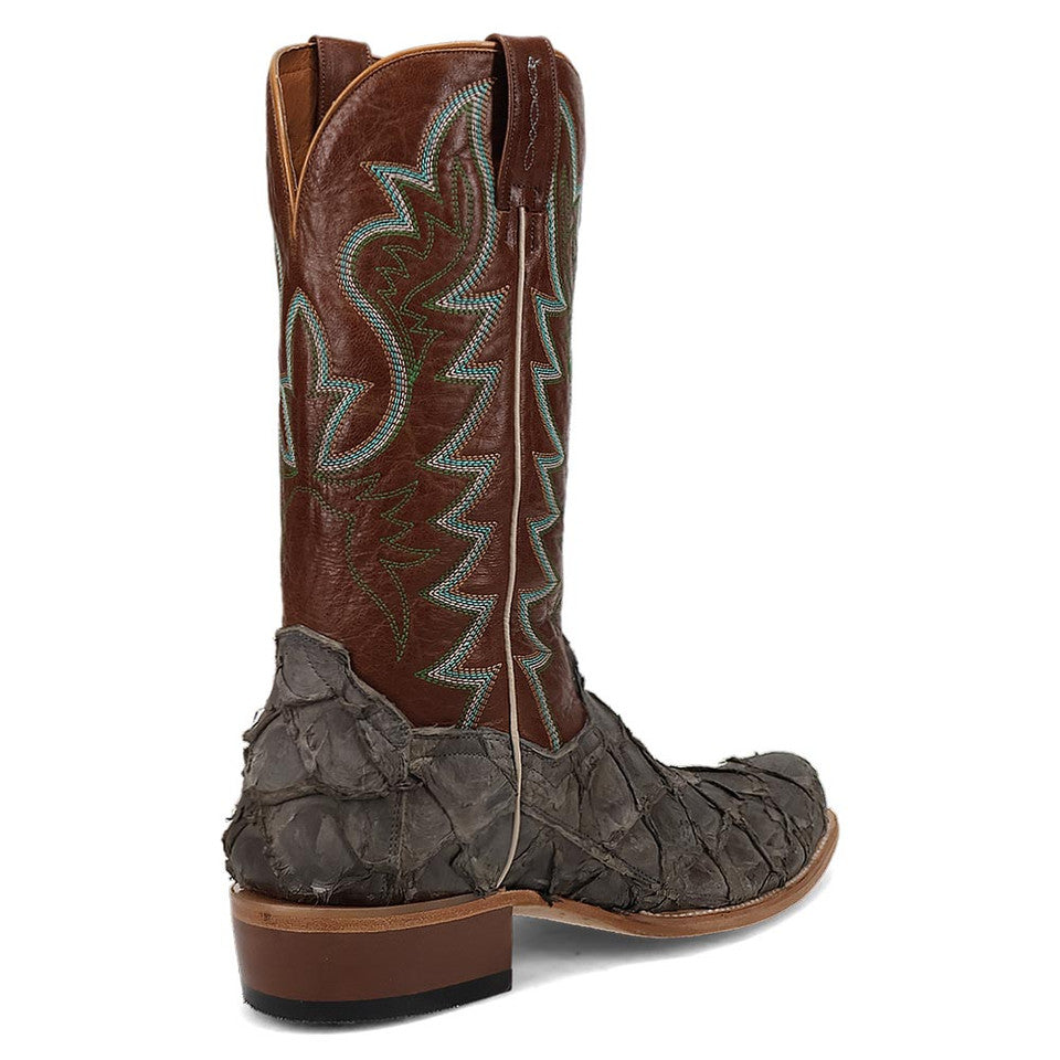 Dan Post Men's Riggs Pirarucu Skin Cutter Style Toe 13" Boots - 8D