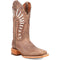 Dan Post Lacey Women’s Tan Leather Square Square Toe Western Cowboy Boot