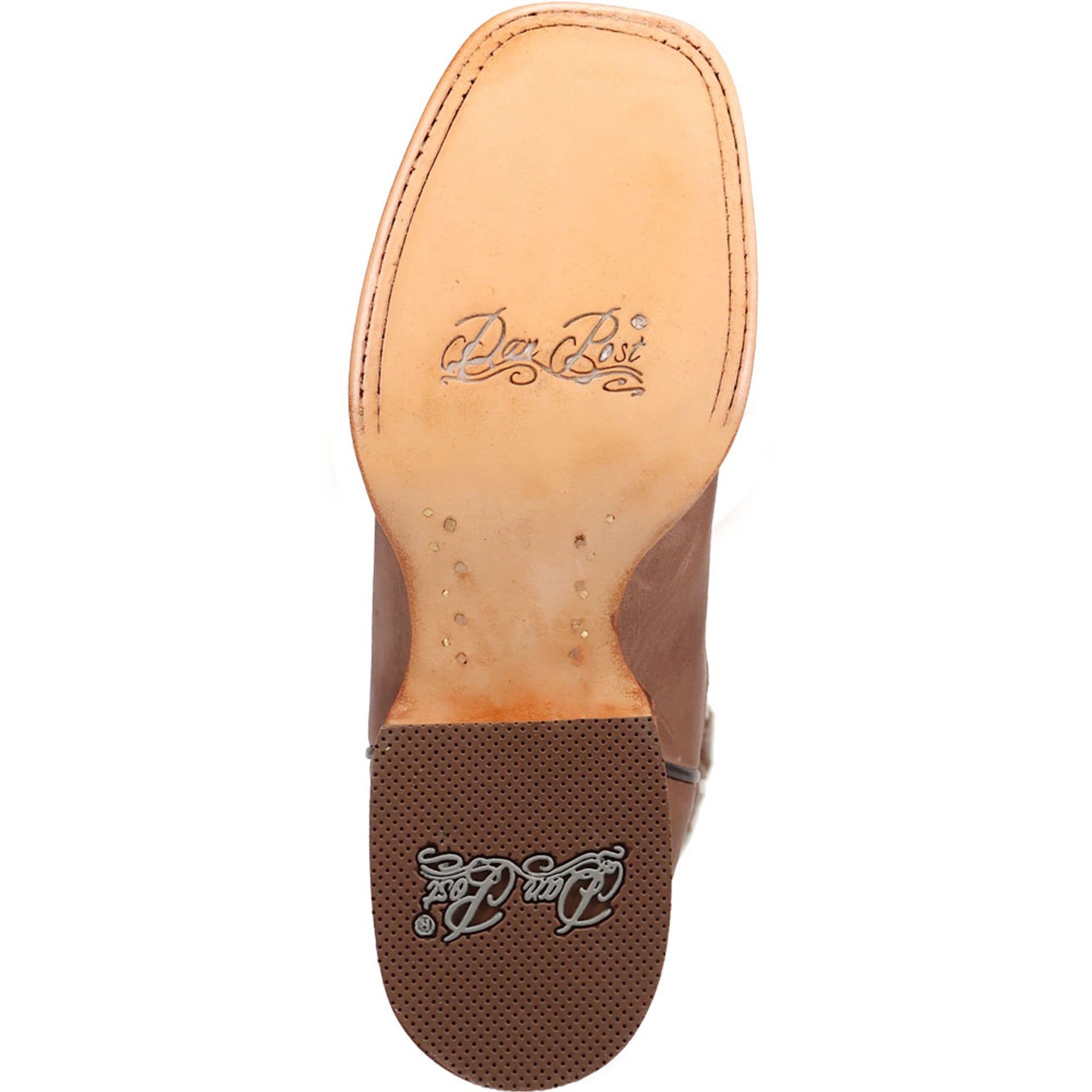 Dan Post Lacey Women’s Tan Leather Square Square Toe Western Cowboy Boot - 6M