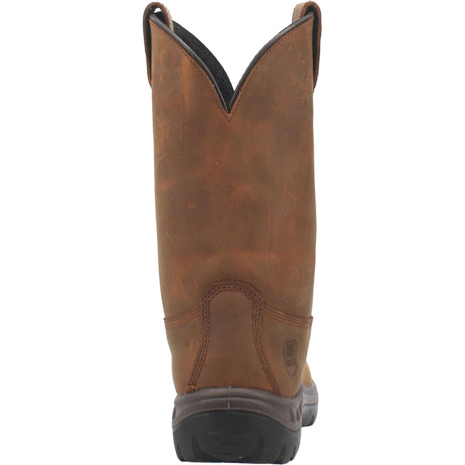 Dan Post Cummins Waterproof Tan Round Toe Leather Boot - 8M