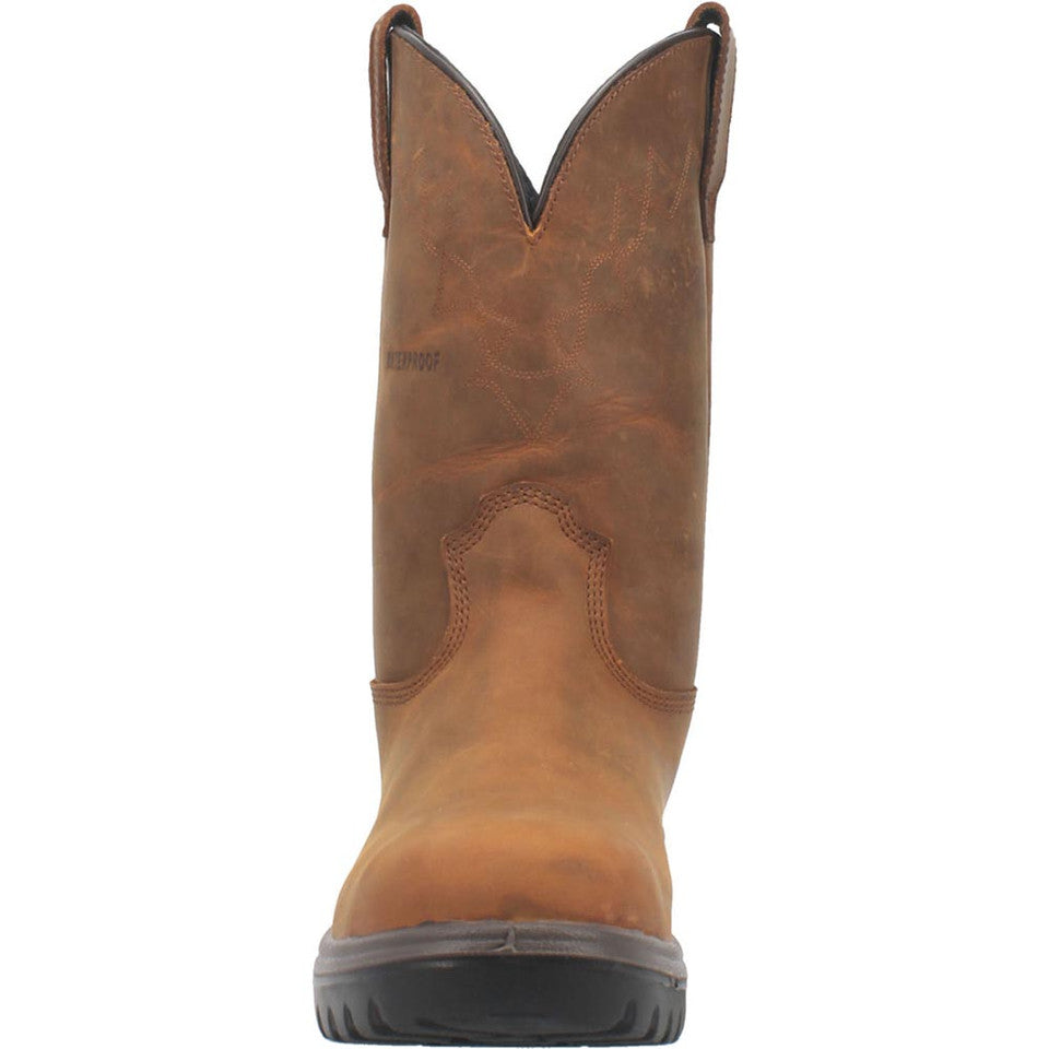 Dan Post Cummins Waterproof Tan Round Toe Leather Boot - 8M