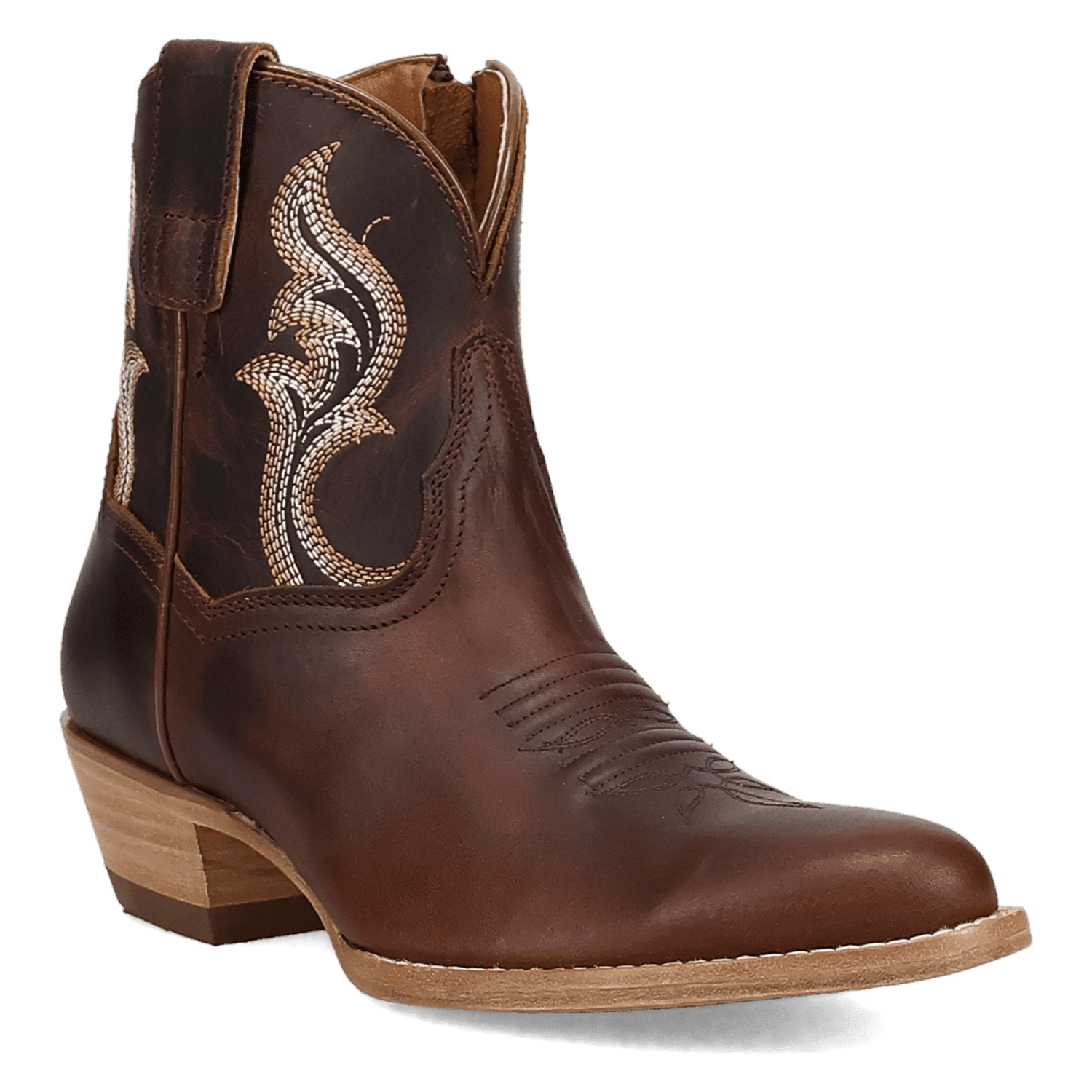 RUSTIC CHARM LEATHER BOOTIE - 6