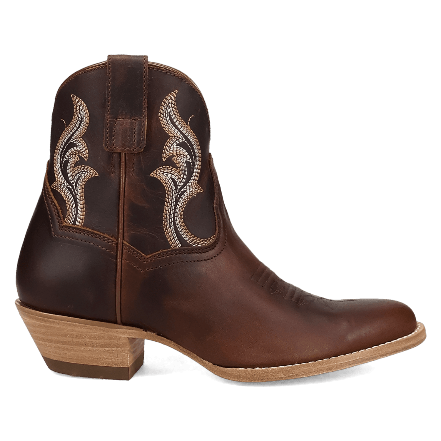 RUSTIC CHARM LEATHER BOOTIE - 6