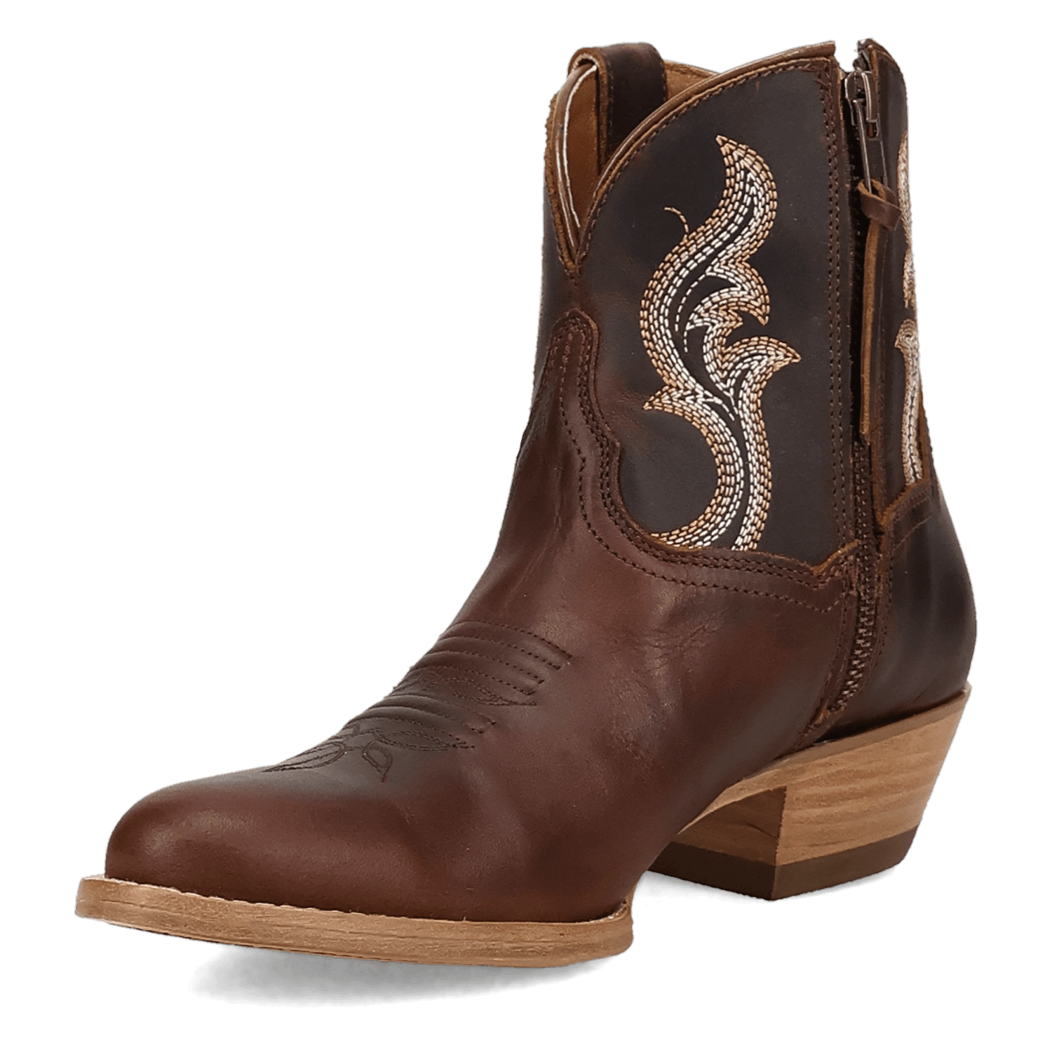 RUSTIC CHARM LEATHER BOOTIE - 6