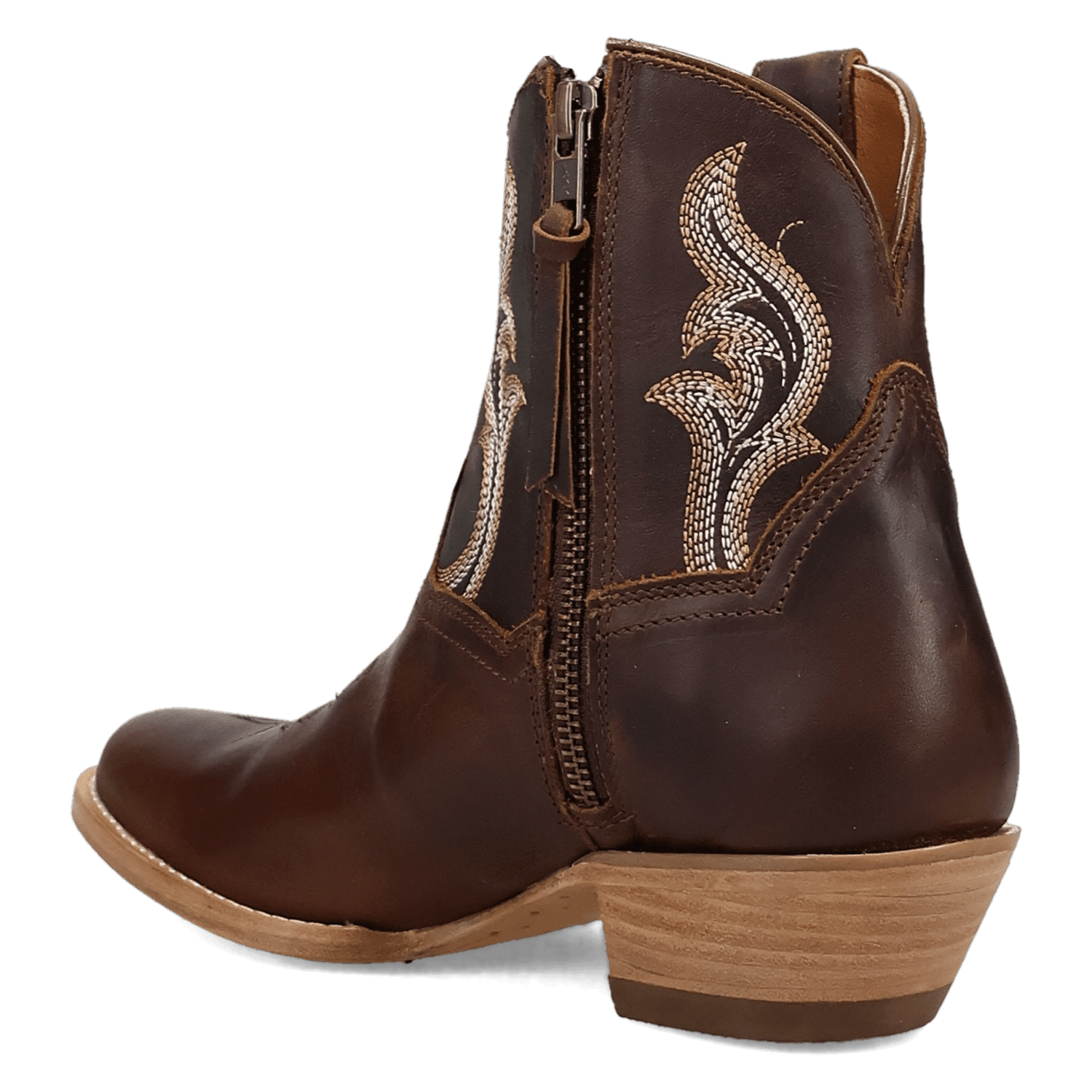 RUSTIC CHARM LEATHER BOOTIE - 6