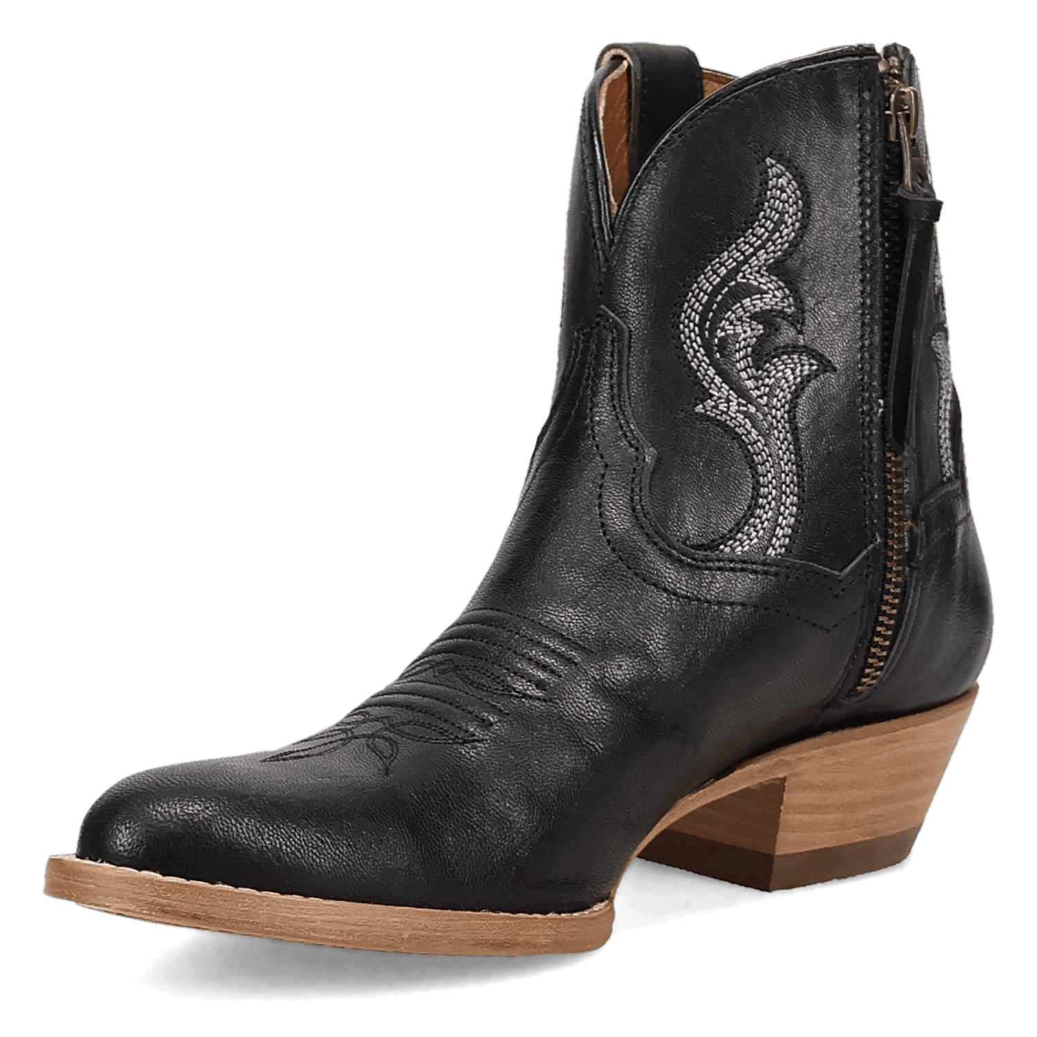 RUSTIC CHARM LEATHER BOOTIE - 6