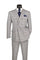 Alexander Collection - Gray Double Breasted 2 Piece Suit Regular Fit Tone on Tone Windowpane