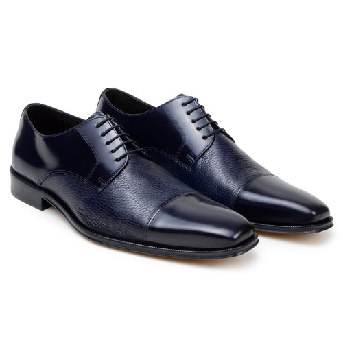 Belvedere Alexander - Navy Genuine Ostrich Leather Shoe