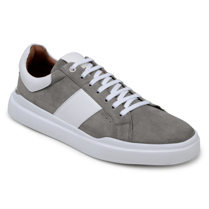 Belvedere Olivier Gray/White Ostrich Leather Luxury Shoe