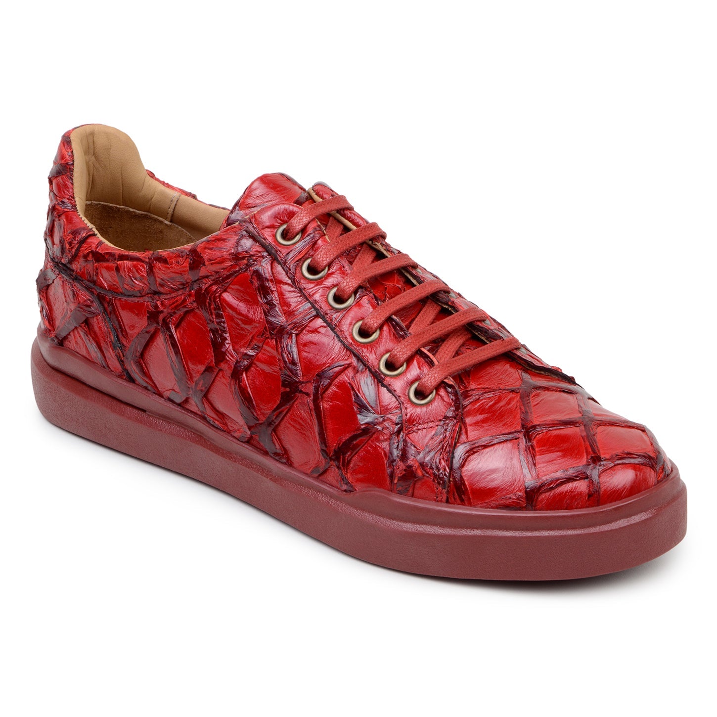 Belvedere Kingstone Red Alligator Oxford