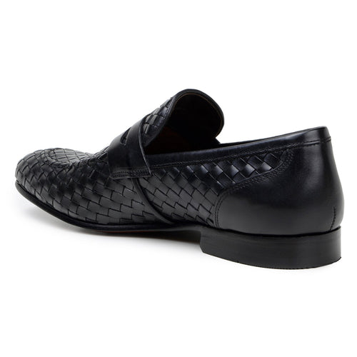Belvedere Luca Black Genuine Alligator Leather Oxford