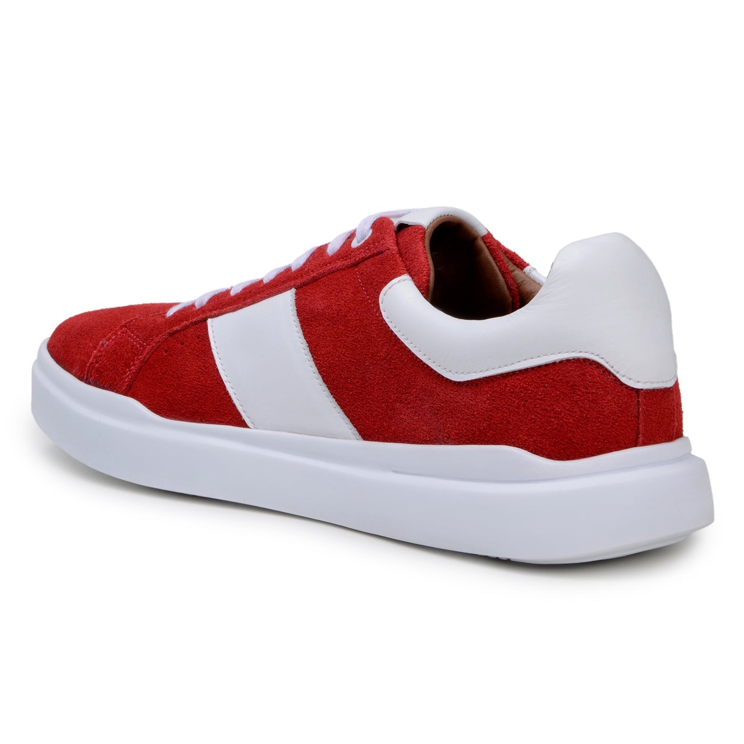 Belvedere Olivier - Red & White Genuine Ostrich Shoe