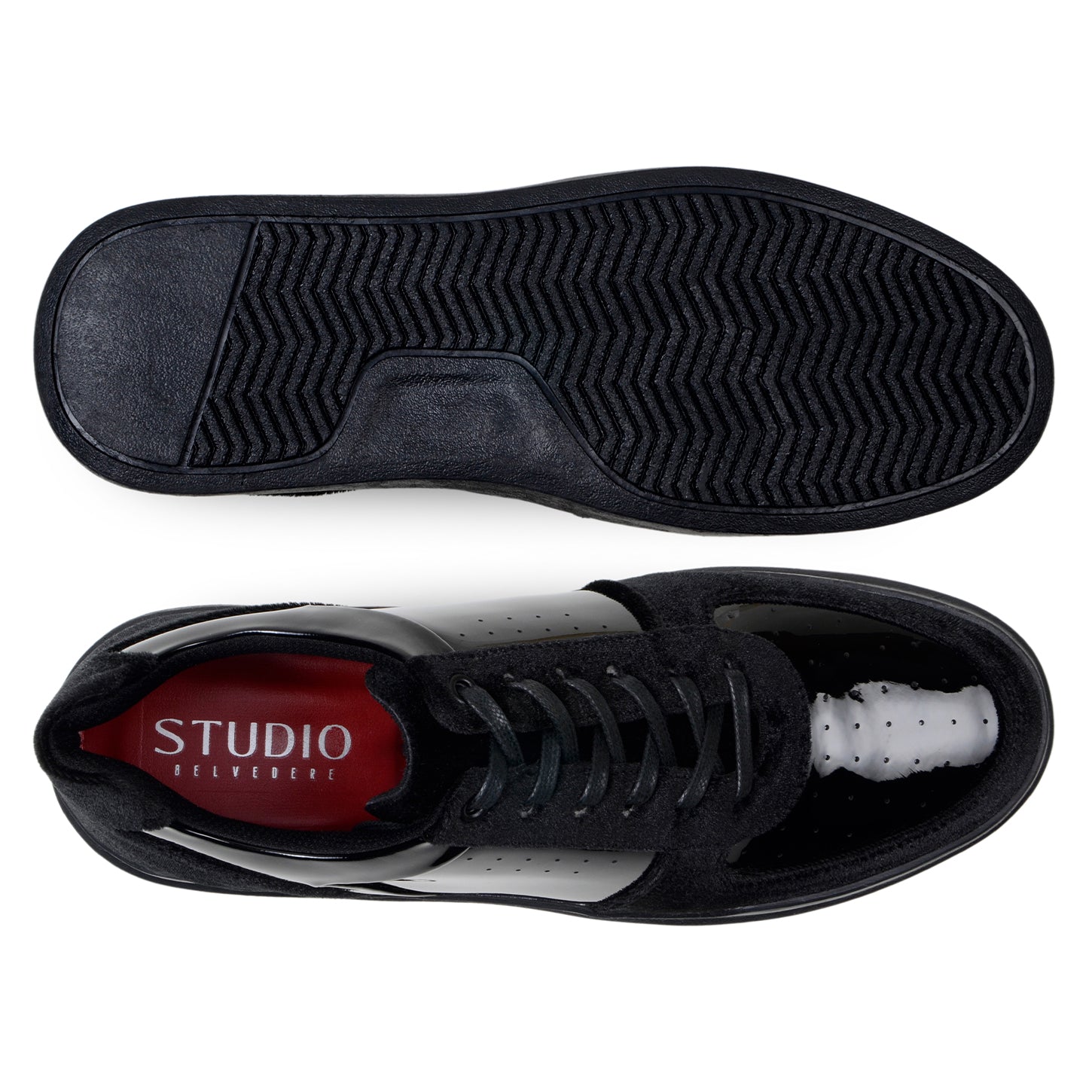 Belvedere Edmond Black Genuine Crocodile Leather Shoe - 9