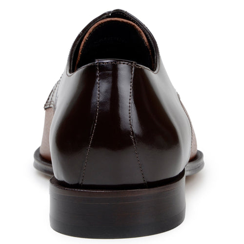 Belvedere Alexander: Brown/Tan Genuine Ostrich Luxury Shoe