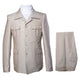Rossi Man DUKE RM1766 Slim Fit 3-Piece Suit for Men – Modern Cream Off-White Formalwear