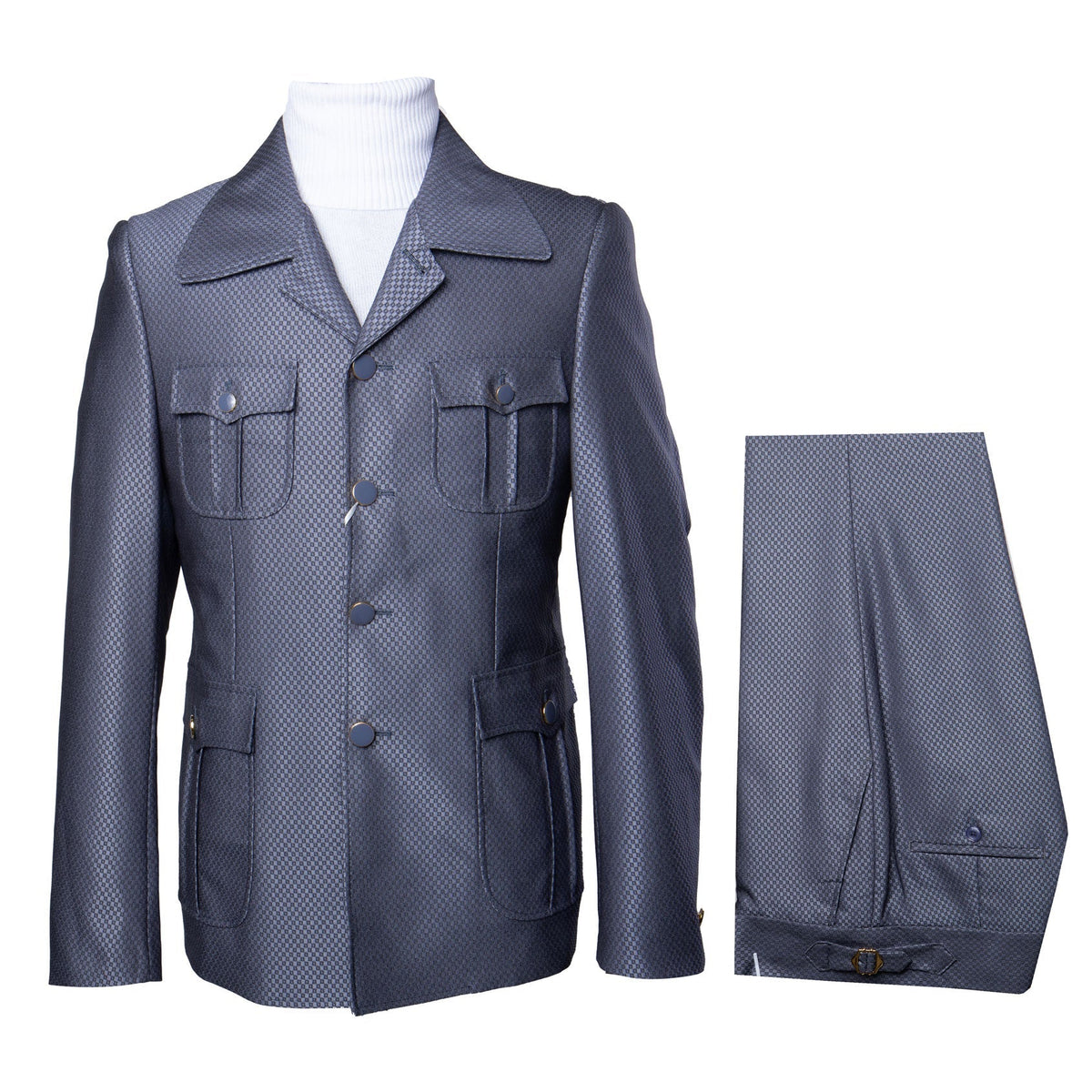 Rossi Man DUKE RM1767 â€“ Slim Fit Steel Grey 3-Piece Suit for Men | Elegant Formalwear