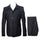 Rossi Man DUKE RM1769 â€“ Slim Fit Black 3-Piece Suit for Men | Modern Formalwear
