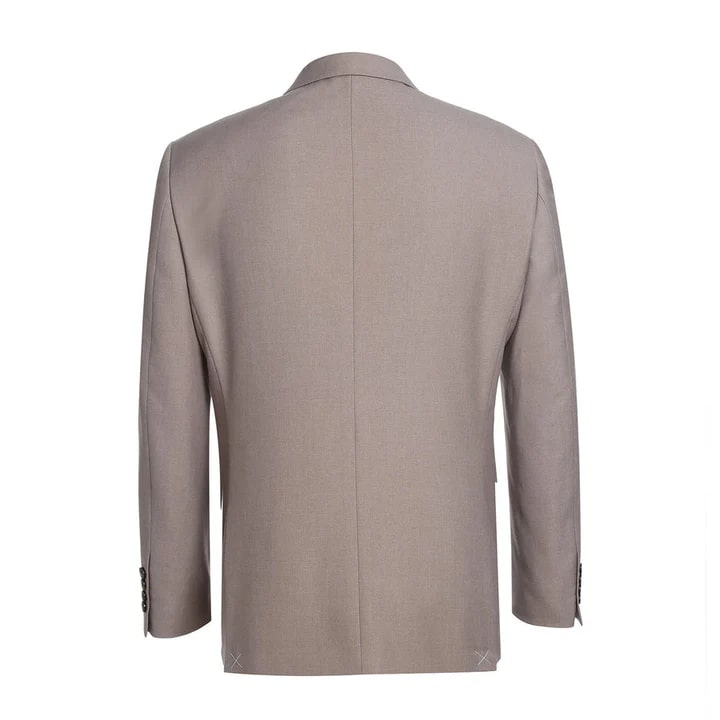 Cheap Priced Suit- Mens Basic Two Button Slim Fit  Dark Tan Suit - 38 Short Jacket+32 Waist Adjustable 28to34)(Height: 5 4 to5 7 )(Neck  15-16.5)S-M)