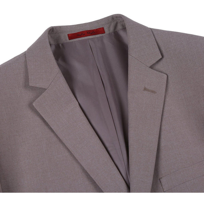 Cheap Priced Suit- Mens Basic Two Button Slim Fit  Dark Tan Suit