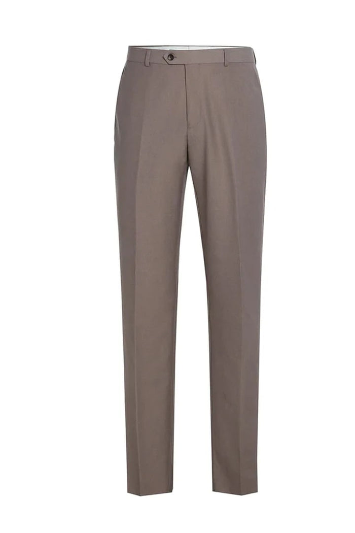 Cheap Priced Suit- Mens Basic Two Button Slim Fit  Dark Tan Suit