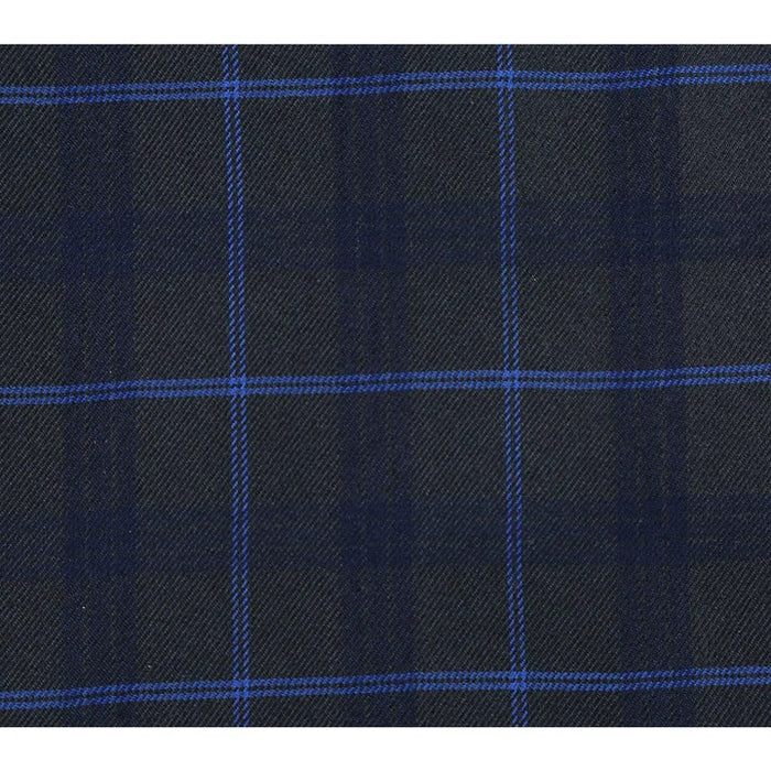 Cheap priced Suit - Mens Classic Fit Two Button Dark Blue Wide Suit Windowpane Plaid