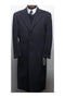 45 Inch Dark Charcoal Gray classic model features button front Wool men's Overcoat