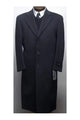 45 Inch Dark Charcoal Gray classic model features button front Wool men's Overcoat