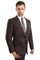 Cheap Priced Suit - Men's Slim Fit One Button Peak Lapel Dark Grey Suit