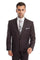 Cheap Priced Suit- Men's Two Button Basic Modern Fit Business Dark Grey Suit