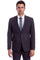 Cheap Priced Suit -  Men's Two Button Basic Hybrid Fit Business Dark Grey Suit