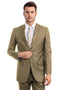 Cheap Priced Suit - Men's Two Button Basic Modern Fit Business Dark Taupe Suit