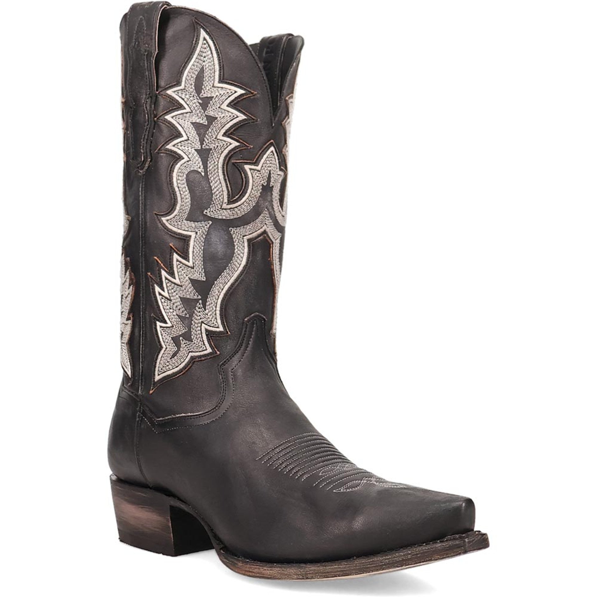 Dan Post Men’s Diesel Black 13 Snip Toe Cowboy Boots - 7D