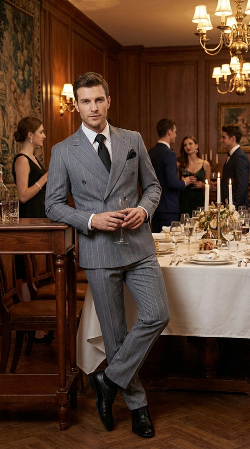 Rossi Man Milano RM1726 Men's Modern Fit 3-Piece Suit | Stylish Formal