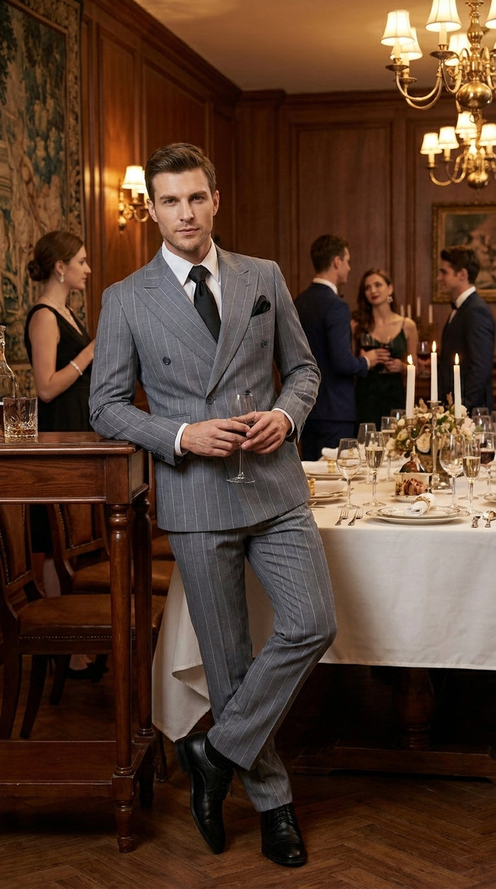 Rossi Man Milano RM1726 Men's Modern Fit 3-Piece Suit | Stylish Formal
