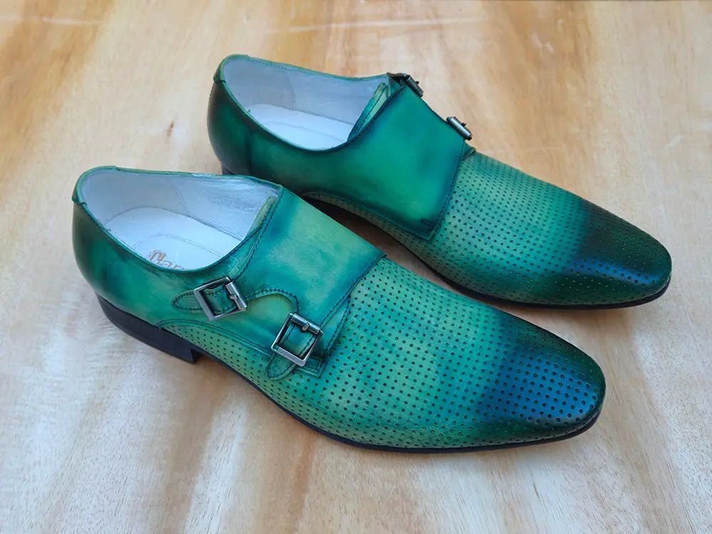 Carrucci Distress Finished Double Monk - 9.5
