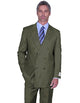 Green Double Breasted Suit Many Styles & Brands $99UP Men's Double Breasted Peak Lapel Sage Green Suit Side Vented