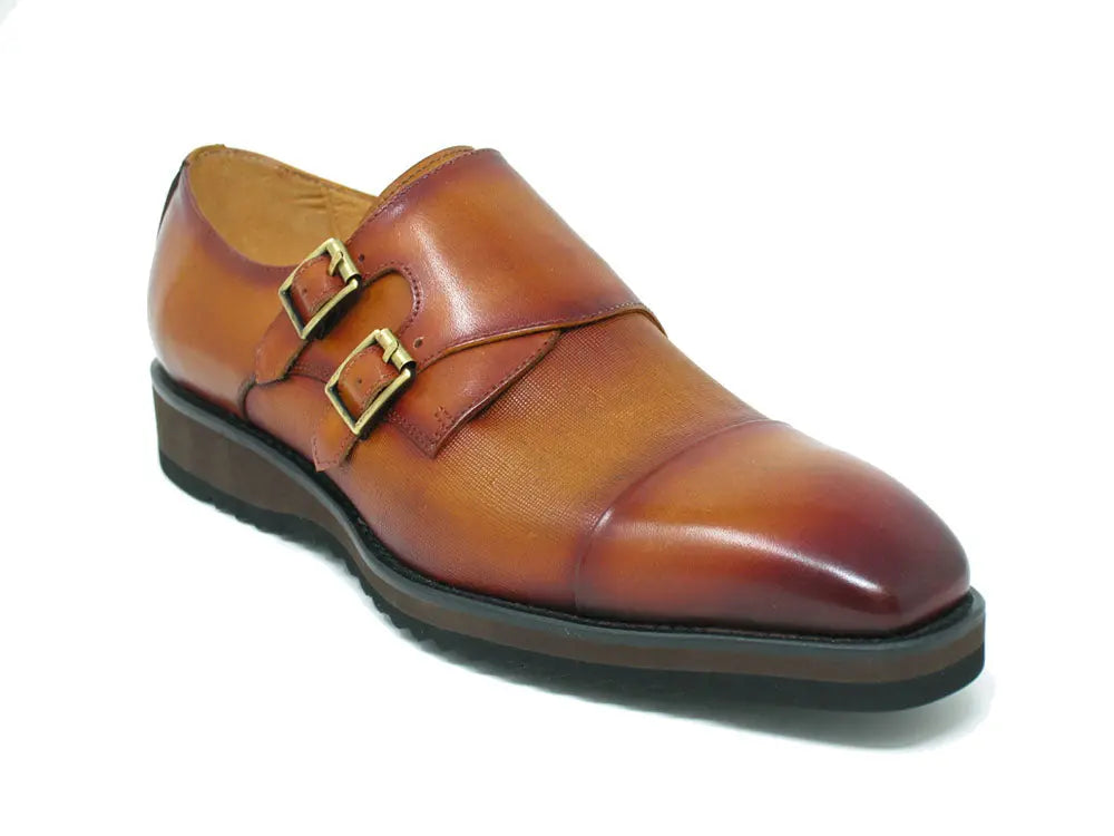 Double Monk Strap Burnished Loafer - 7.5