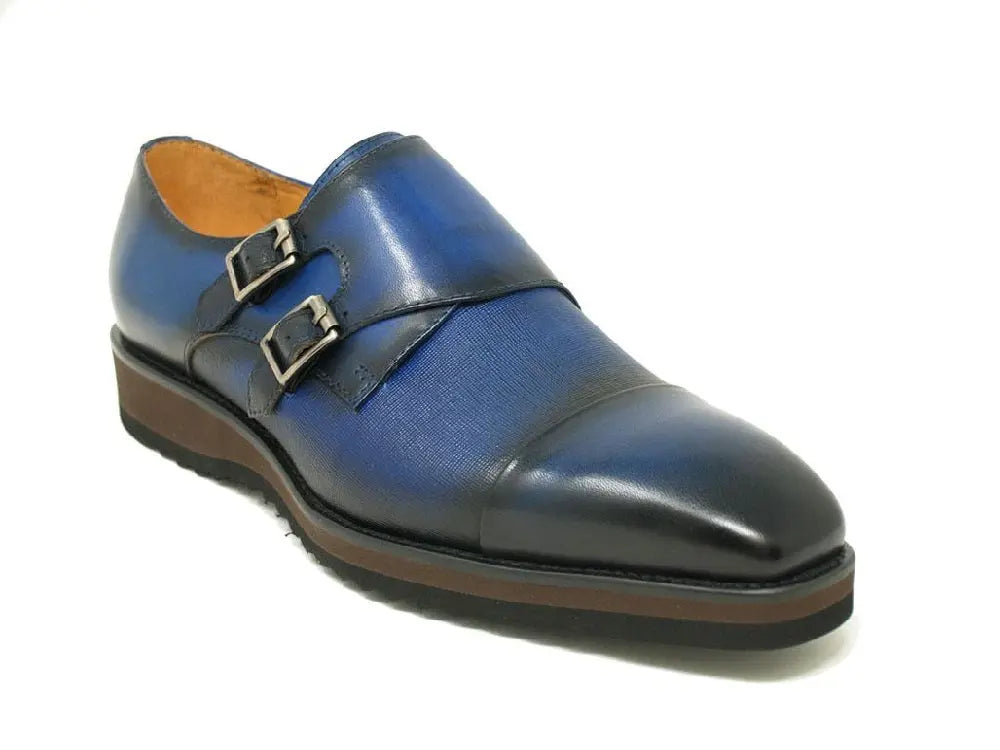 Double Monk Strap Burnished Loafer - 7.5