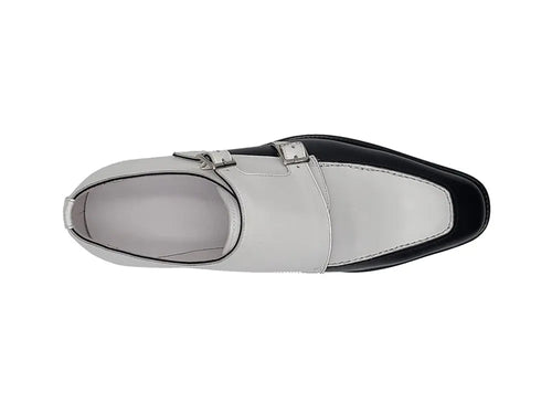 Carrucci Double Monk Strap Two Tone Loafer