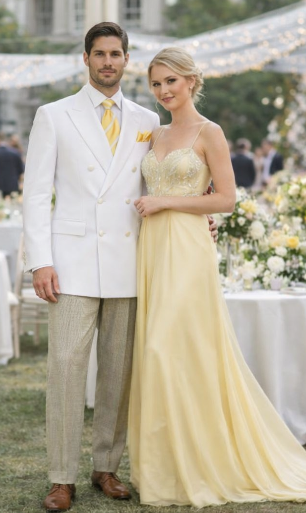 Classic Men’s White Double Breasted Sport Coat | Elegant Formal Blazer Jacket - 34 Short