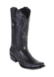 Men's Wild West Dubai Toe Style Black Genuine Caiman Belly Handcrafted Dress Cowboy Boot Cheap Priced For Sale Online