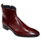 Duca Romano Cordovan Burgundy Genuine Italian Calfskin Ankle Boots