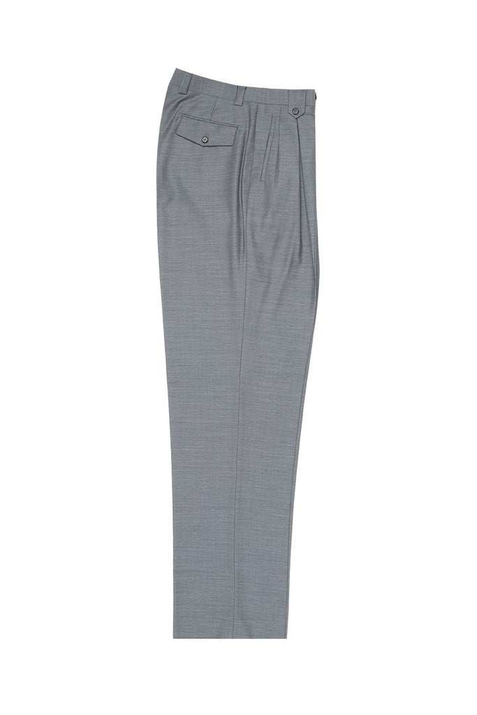 Tiglio Luxe Light Gray Wide Leg, Pure Wool Dress Pants 2576 E09063/26 - 32