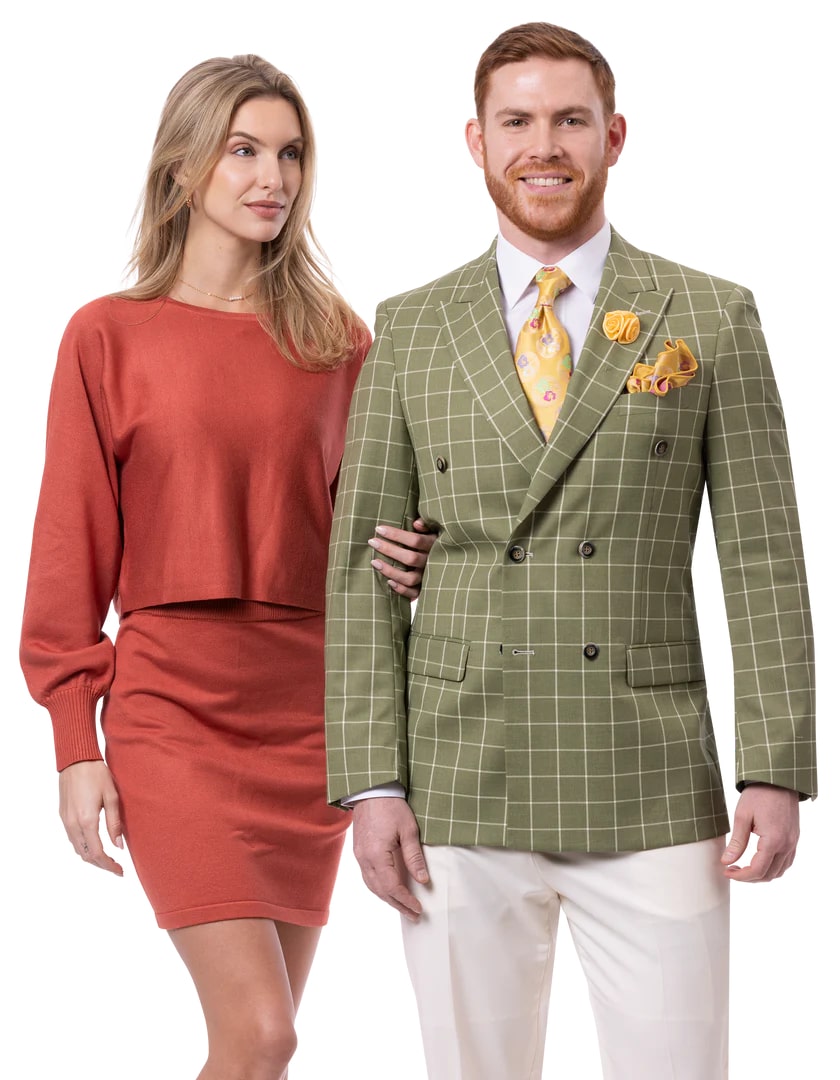 EJ Samuel Olive Suit