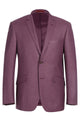 "Burgundy Berry Mauve Men's Slim Fit Two Button Suit"