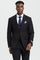 Men's Two Button Vested Stacy Adams Designer Basic Suit in Black