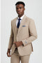 "Mens Stacy Adams Suit - Stacy Adams Suit Men's Designer Two Button Vested Suit in Tan"