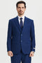 "Mens Stacy Adams Suit - Stacy Adams Suit Men's Two Button Vested Designer Suit in Indigo Blue"
