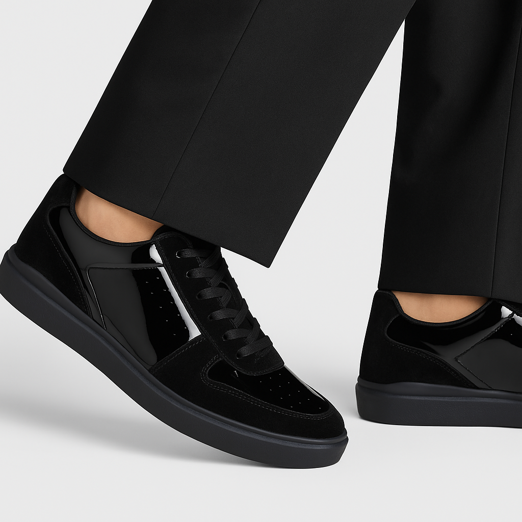 Belvedere Edmond Black Genuine Crocodile Leather Shoe - 9